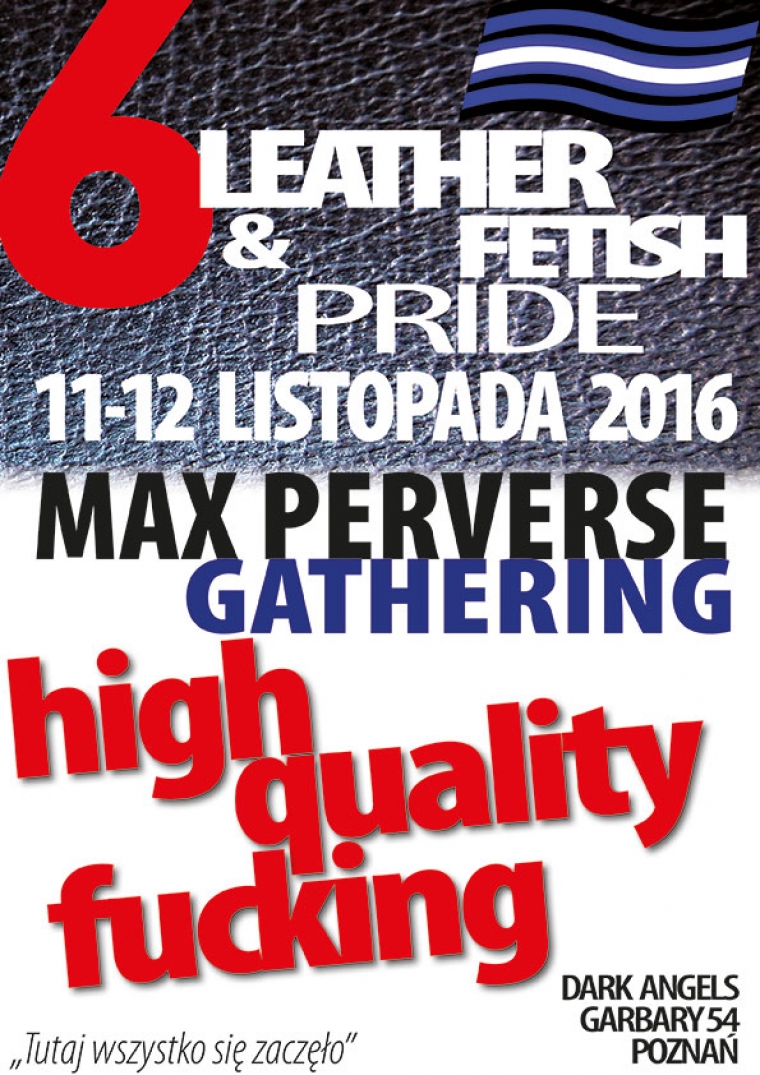 11-12 listopada 2016: 6. LEATHER&amp;FETISH PRIDE 2016